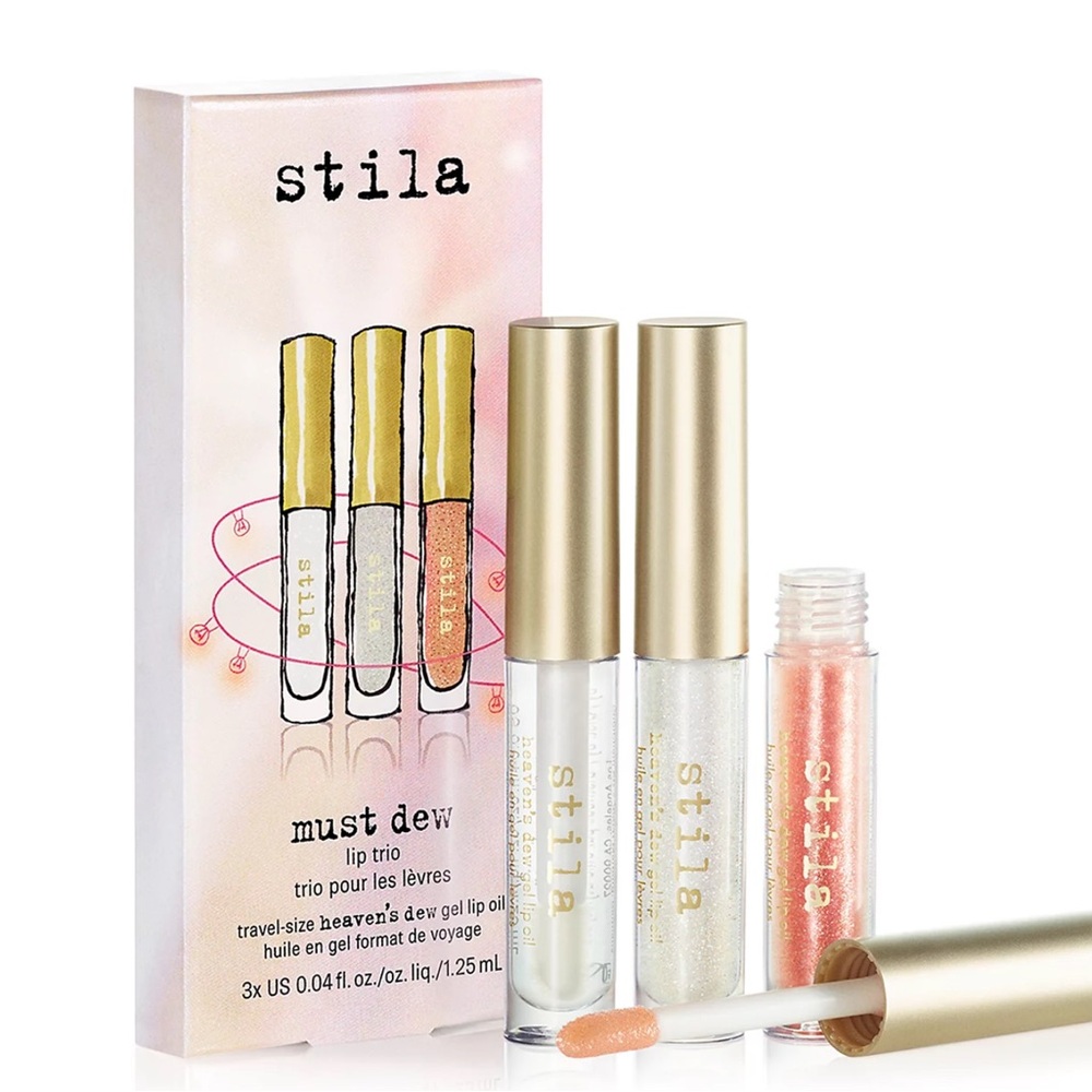 NIB Stila Must Dew Lip Oil Trio